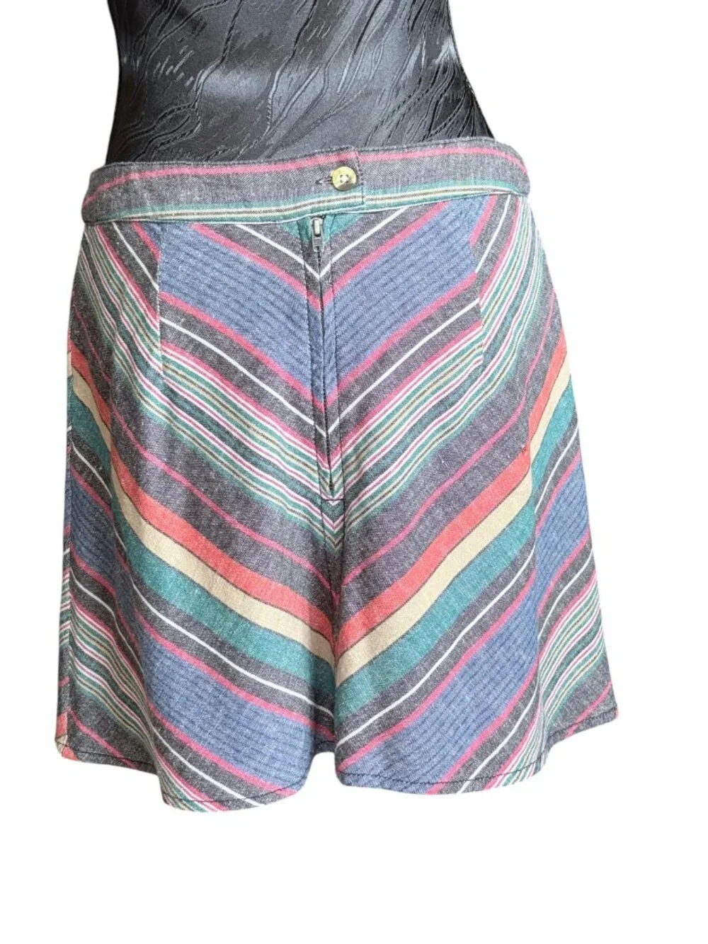 Free People Boho Tiered Cotton Midi Maxi Skirt Medium Multi-Color